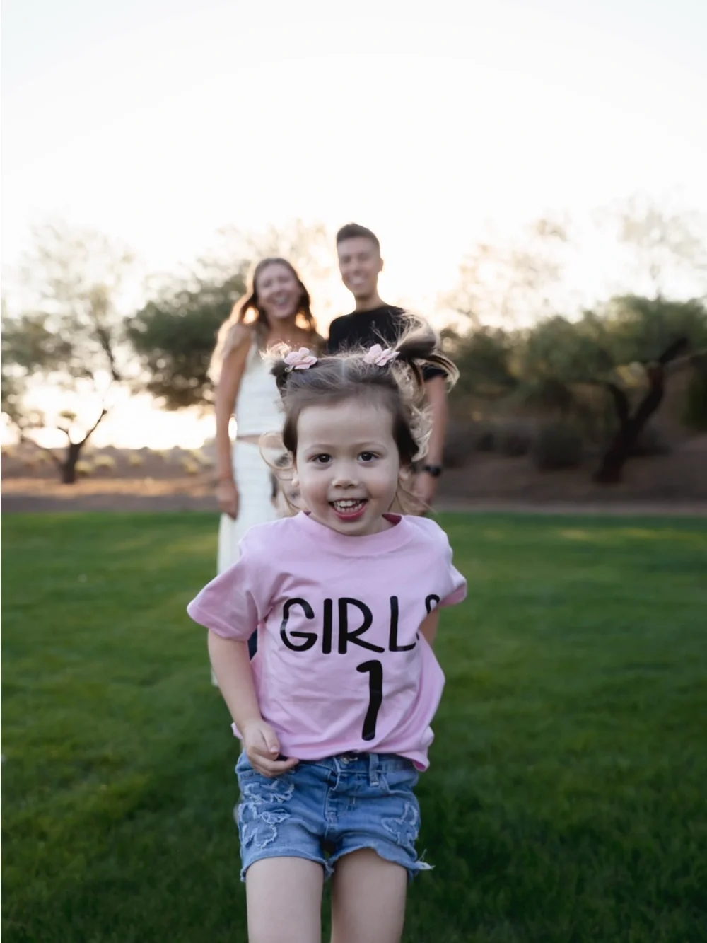 Set of 3 gender announcement shirts, tie breaker